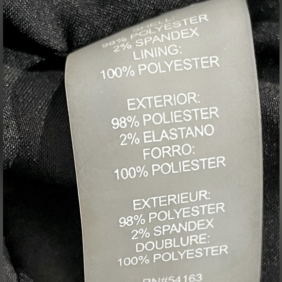 Karl Lagerfeld Black Midi Fitted Dress 3/4 Sleeve Flounce Boat Neck Size 8 - Picture 7 of 7